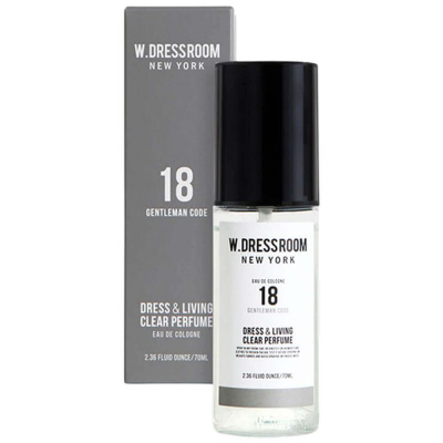 Парфюмированный спрей для одежды и дома W.Dressroom Dress & Living Clear Perfume №18 Gentelman Code