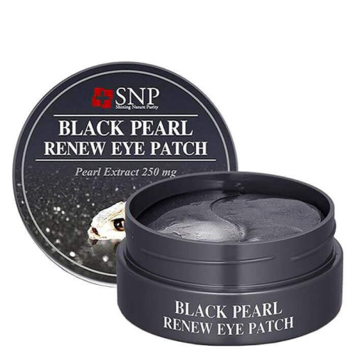 Гидрогелевые патчи с жемчугом SNP Black Pearl Renew Eye Patch