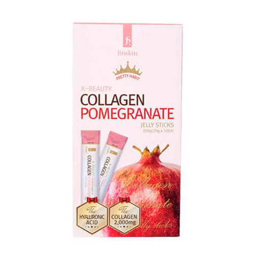 Коллагеновое желе с гранатом Jinskin Collagen Pomegranate Jelly Sticks - упаковка 10 шт