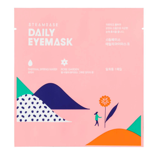Согревающая маска для глаз с эффектом ароматерапии Steambase Daily Eyemask Rose Garden