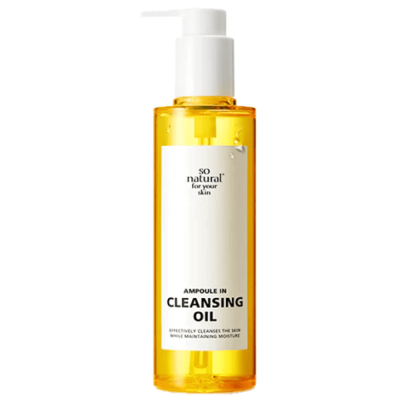 Веганское гидрофильное масло от черных точек So Natural Ampoule In Cleansing Oil