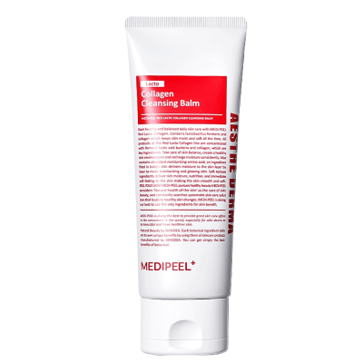 Мягкий очищающий бальзам с пробиотиками MEDIPEEL Red Lacto Collagen Cleansing Balm To Oil 2.0