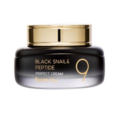 Подтягивающий крем с муцином улитки и пептидами FarmStay Black Snail & Peptide9 Perfect Cream