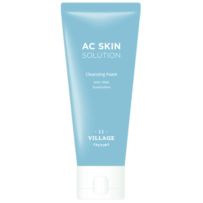 Очищающая пенка с BHA-кислотой против акне Village 11 Factory AC Skin Solution Cleansing Foam