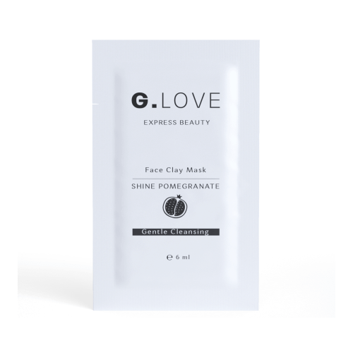 Глиняная энзимная маска для сужения пор G.Love Face Clay Mask Shine Pomegranate - саше 6 мл