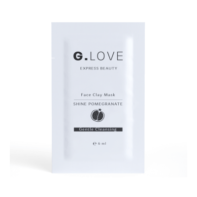 Глиняная энзимная маска для сужения пор G.Love Face Clay Mask Shine Pomegranate - саше 6 мл