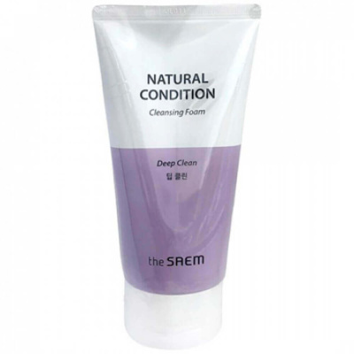 Пенка для глубокого очищения пор The Saem Natural Condition Cleansing Foam Deep Clean