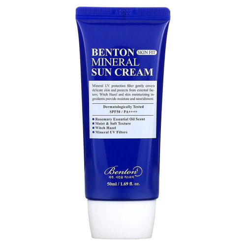 Cолнцезащитный крем для проблемной кожи Benton Skin Fit Mineral Sun Cream SPF50+ PA++++