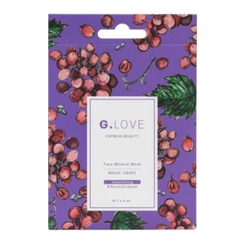 Разглаживающая маска с комплексом минералов G.Love Face Mineral Mask Magic Grape 2 шт. по 6 мл