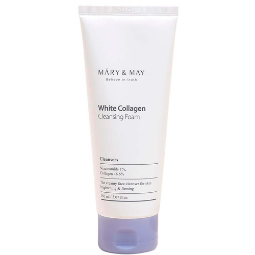 Пенка для умывания с коллагеном Mary&May White Collagen Cleansing Foam