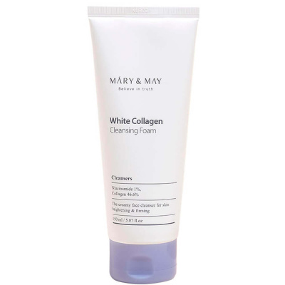 Пенка для умывания с коллагеном Mary&May White Collagen Cleansing Foam