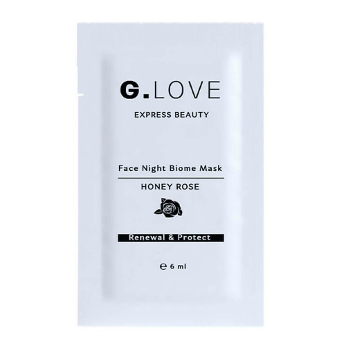 Ночная восстанавливающая маска с лактобактериями и EGF G.Love Face Night Biome Mask Honey Rose - саше 6 мл