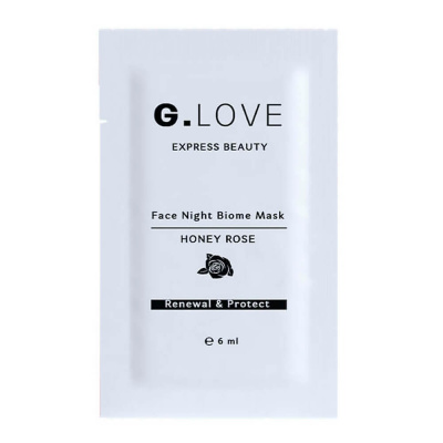 Ночная восстанавливающая маска с лактобактериями и EGF G.Love Face Night Biome Mask Honey Rose - саше 6 мл