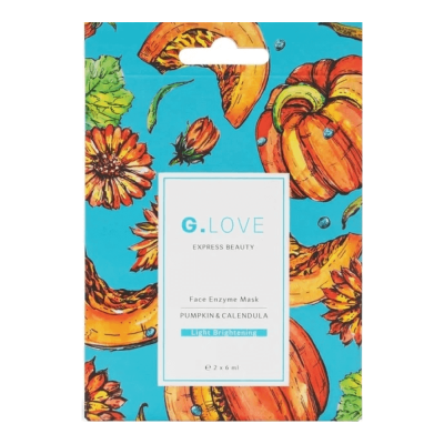 Осветляющая маска для лица с энзимами тыквы G.Love Face Enzym Mask Pumpkin&Calendula 2 шт. по 6 мл