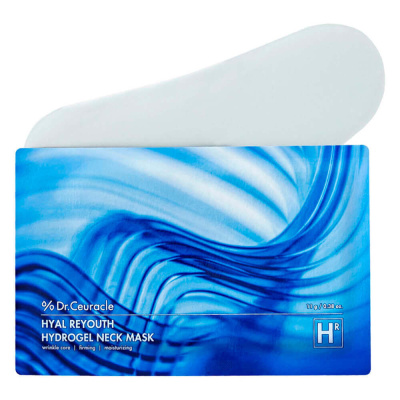 Гидрогелевая лифтинг-маска для шеи от морщин Dr.Ceuracle Hyal Reyouth Hydrogel Neck Mask