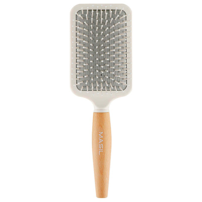 Деревянная антистатическая расчёска для волос Masil Wooden Paddle Brush