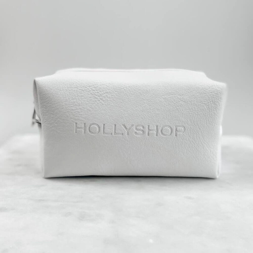 Белая косметичка из экокожи «hollyshop»