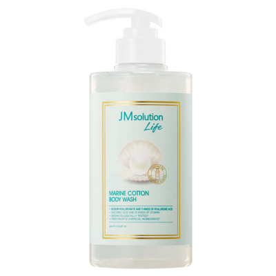 Гель для душа с морской водой и пудровым ароматом JMsolution Life Marine Cotton Body Wash