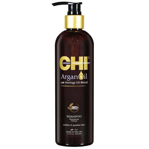 Бессульфатный шампунь с маслами арганы и моринги CHI Argan Oil With Moringa Oil Blend Shampoo