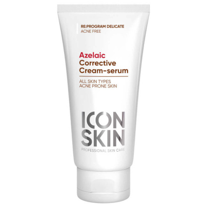Корректирующая крем-сыворотка для лечения акне ICON SKIN Azelaiс Corrective Cream-serum