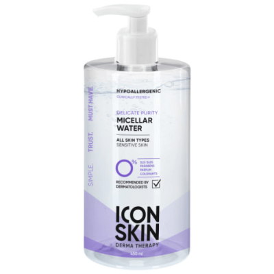 Деликатная мицеллярная вода для чувствительной кожи ICON SKIN Delicate Purity Micellar Water
