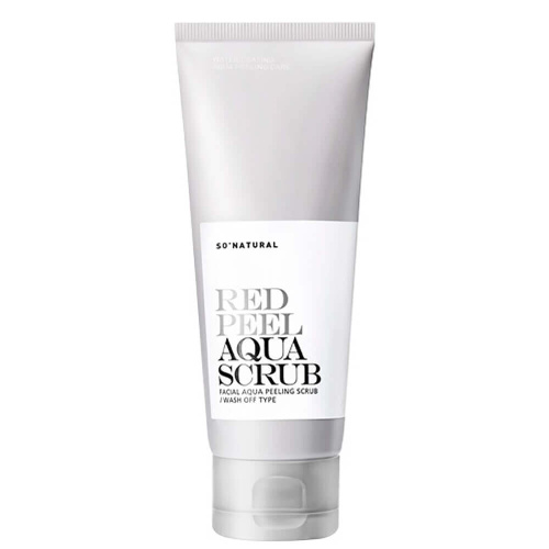 Кислотный пилинг-скраб для лица So Natural Red Peel Aqua Scrub