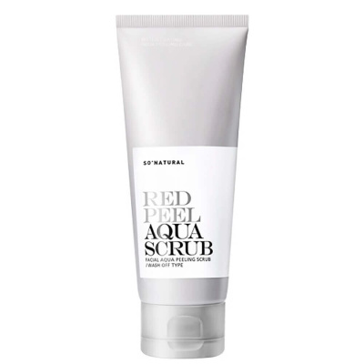 Кислотный пилинг-скраб для лица So Natural Red Peel Aqua Scrub