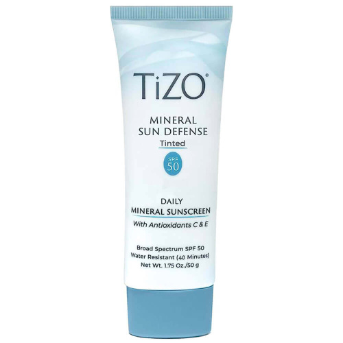 Минеральный солнцезащитный крем с тонирующим эффектом TIZO Mineral Sun Defense SPF50