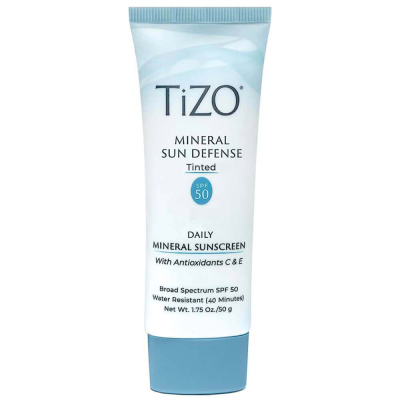 Минеральный солнцезащитный крем с тонирующим эффектом TIZO Mineral Sun Defense SPF50