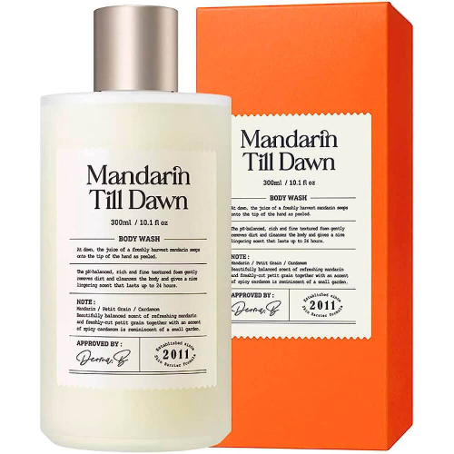 Ламеллярный гель для душа с пряным ароматом мандарина Derma:B Narrative Body Wash Mandarin Till Dawn