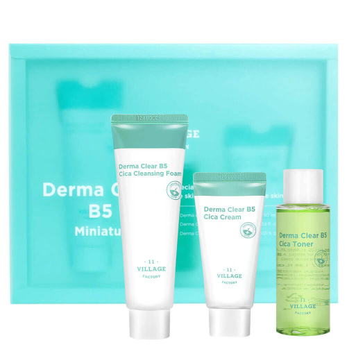 Набор миниатюр для чувствительной кожи Village 11 Factory Derma Clear B5 Cica Miniature Set