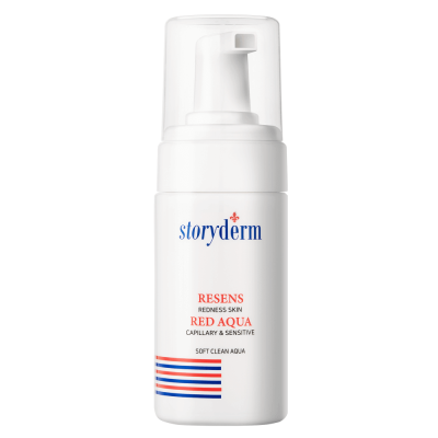 Очищающий тонер-мусс для кожи с розацеа и куперозом Storyderm Resens Red Aqua
