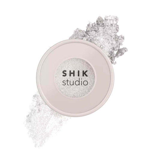 Сияющие жемчужно-серебристые тени-спарклы SHIKstudio Single Eyeshadow Gliese