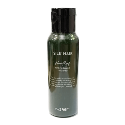 Освежающий шампунь для борьбы с выпадением волос The Saem Silk Hair Heartleaf Scalp Cooling Shampoo - 100 мл