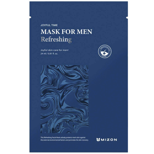 Мужская восстанавливающая тканевая маска для лица Mizon Joyful Time Mask For Men Refreshing
