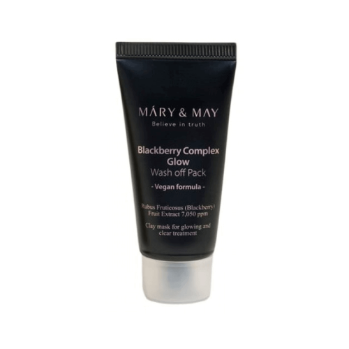 Антиоксидантная глиняная маска с ежевикой Mary&May Blackberry Complex Glow Wash Off Pack