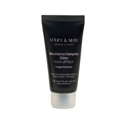Антиоксидантная глиняная маска с ежевикой Mary&May Blackberry Complex Glow Wash Off Pack