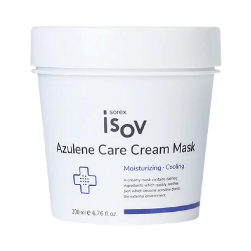 Успокаивающая кремовая маска с азуленом Isov Sorex Azulene Care Cream Mask