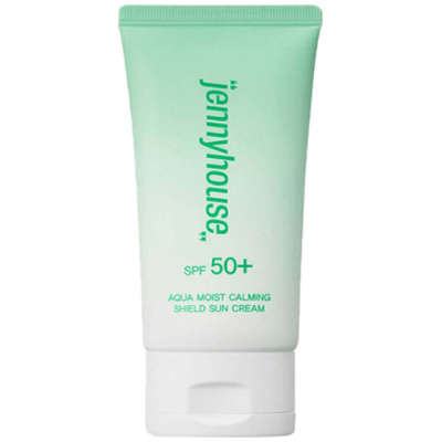 Увлажняющий крем для защиты от солнца JennyHouse Aqua Moist Calming Shield Sun Cream SPF50+ PA ++++