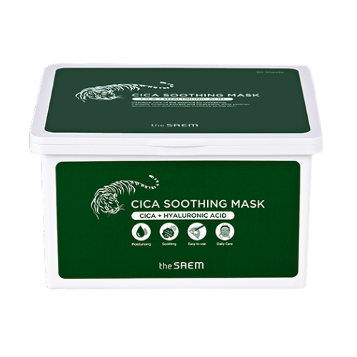 Набор успокаивающих тканевых масок с центеллой The Saem Cica Soothing Mask