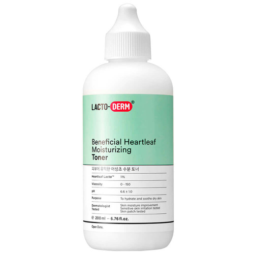 Успокаивающий тонер с пробиотиками и хауттюйнией LACTODERM Beneficial Heartleaf Moisturizing Toner