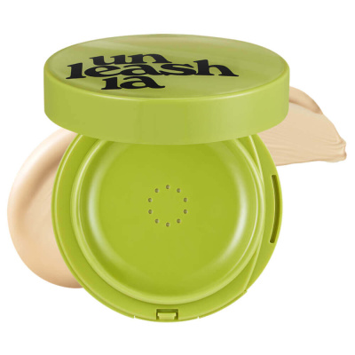Стойкий тональный кушон с сатиновым финишем Unleashia Healthy Green Cushion 21N Eburnean