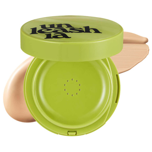 Стойкий тональный кушон с сатиновым финишем Unleashia Healthy Green Cushion 23W Bisque