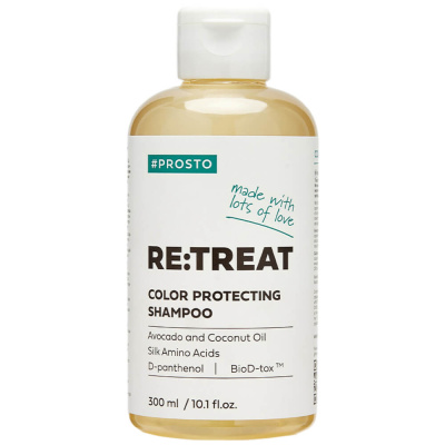 Восстанавливающий шампунь для защиты цвета PROSTO RE:TREAT Color Protecting Shampoo