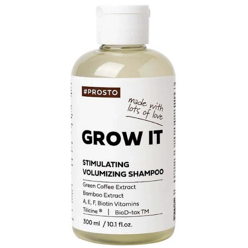 Стимулирующий шампунь против выпадения PROSTO GROW IT Stimulating Volumizing Shampoo