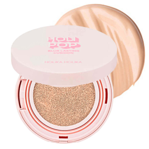 Тональный кушон для гладкости кожи Holika Holika Holipop Blur Lasting Cushion SPF50+ PA++++ 03 Sand Blur