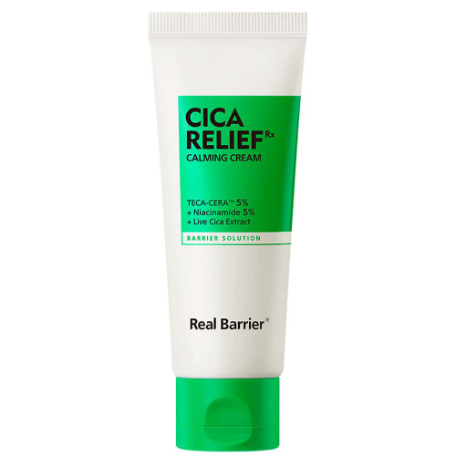 Успокаивающий крем с центеллой и 5% ниацинамида Real Barrier Cica Relief RX Calming Cream