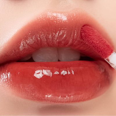 Глянцевый тинт с эффектом стеклянных губ Rom&Nd Glasting Water Tint 02 Red Drop