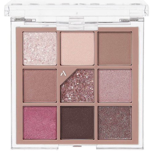 Палетка теней для век с глиттерами Unleashia Glitterpedia Eye Palette №5 All of Dusty Rose