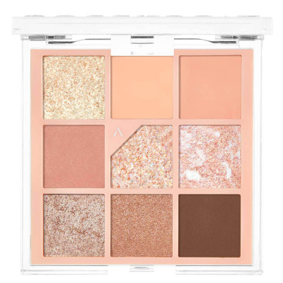 Палетка теней для век с глиттерами Unleashia Glitterpedia Eye Palette №3 All of Coralpink